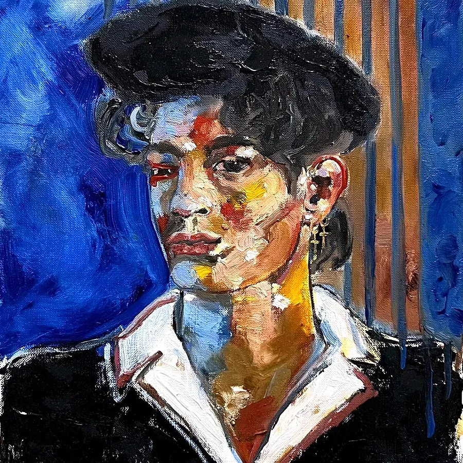 Зображення "DANDY" від OLHA TRIKOLICH, розмір: 30x20 cm., матеріали: paper, oil, медіум: Живопис, місто: Ukraine, ціна: $50